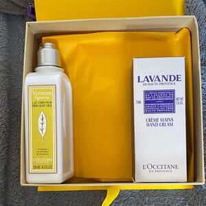 L'OCCITANE Verbena Agrumes Body Milk & Lavender Hand Cream Set